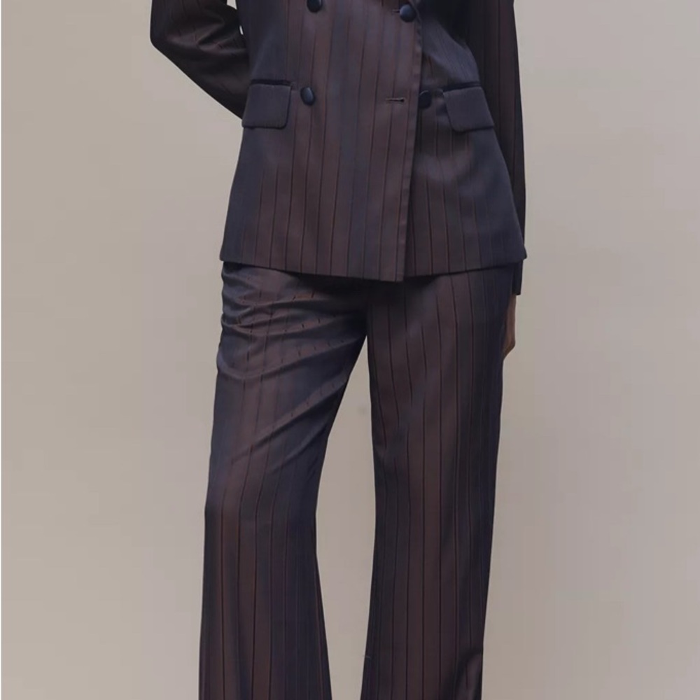 Anthropologie Maeve Pinstripe Trousers NWT